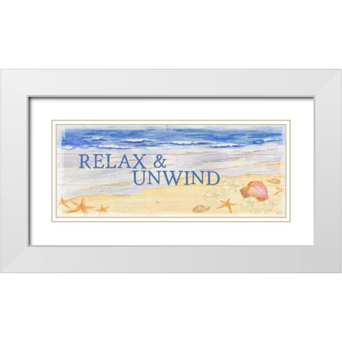 Savor the Sea Panel I White Modern Wood Framed Art Print with Double Matting by Reed, Tara