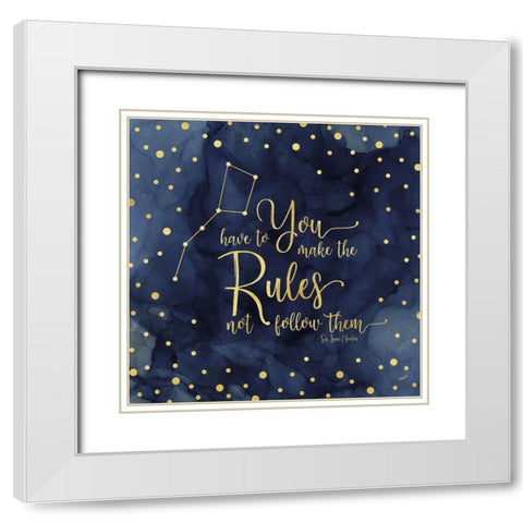 Oh My Stars I Rules White Modern Wood Framed Art Print with Double Matting by Reed, Tara