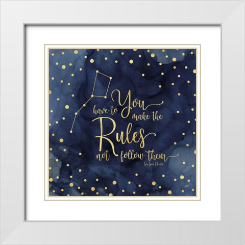 Oh My Stars I Rules White Modern Wood Framed Art Print with Double Matting by Reed, Tara
