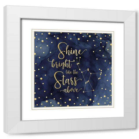 Oh My Stars III Shine Bright White Modern Wood Framed Art Print with Double Matting by Reed, Tara