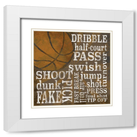 All Star Sports IV  White Modern Wood Framed Art Print with Double Matting by Reed, Tara