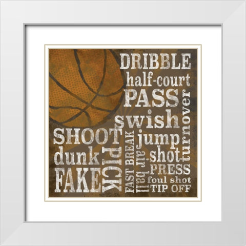 All Star Sports IV  White Modern Wood Framed Art Print with Double Matting by Reed, Tara