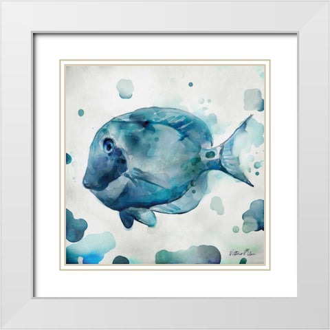 Watercolor Sea Creatures II White Modern Wood Framed Art Print with Double Matting by Milan, Vittorio