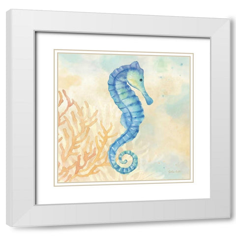 Under the Sea III White Modern Wood Framed Art Print with Double Matting by Coulter, Cynthia