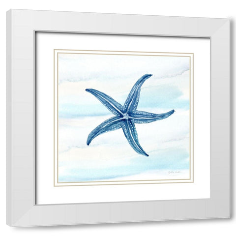 Great Blue Sea XIV White Modern Wood Framed Art Print with Double Matting by Coulter, Cynthia