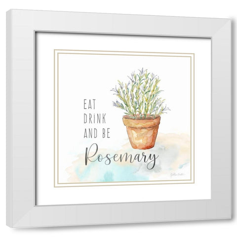 Let it Grow IV White Modern Wood Framed Art Print with Double Matting by Coulter, Cynthia