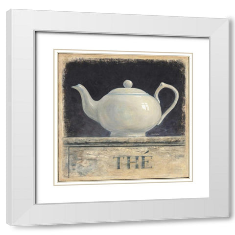 The De Provence White Modern Wood Framed Art Print with Double Matting by Fisk, Arnie