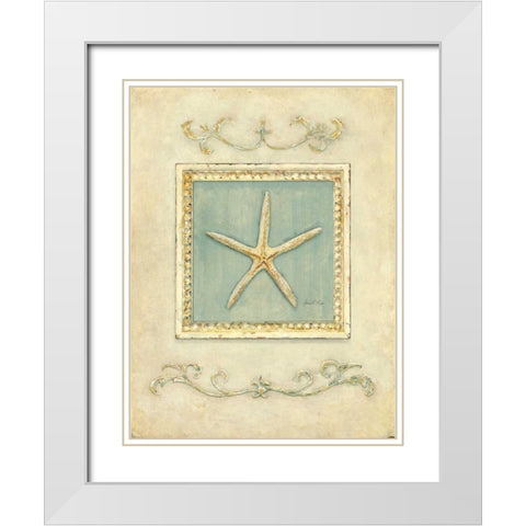 Classic Starfish White Modern Wood Framed Art Print with Double Matting by Fisk, Arnie