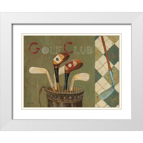 Golf Club White Modern Wood Framed Art Print with Double Matting by Fisk, Arnie