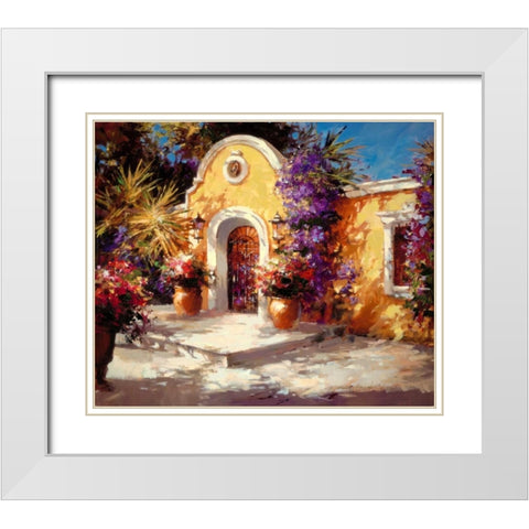 Casa Mia White Modern Wood Framed Art Print with Double Matting by Heighton, Brent