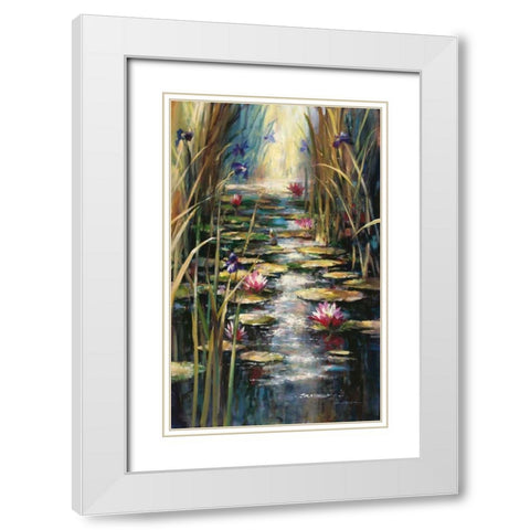 Impressionists Summer White Modern Wood Framed Art Print with Double Matting by Heighton, Brent