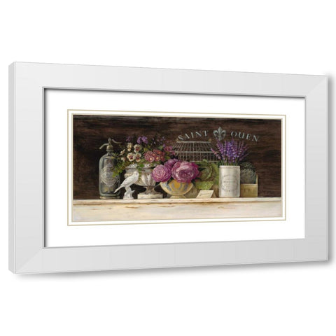 Saint Ouen Vignette White Modern Wood Framed Art Print with Double Matting by Staehling, Angela