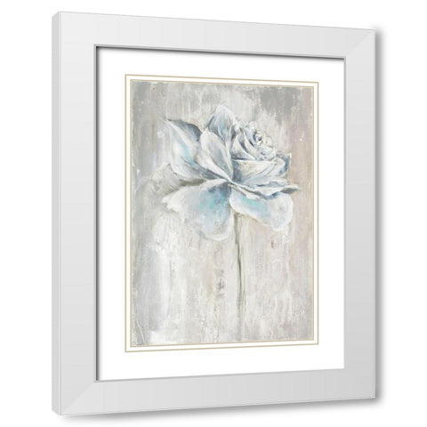 Artists Rose White Modern Wood Framed Art Print with Double Matting by Gold, Lora