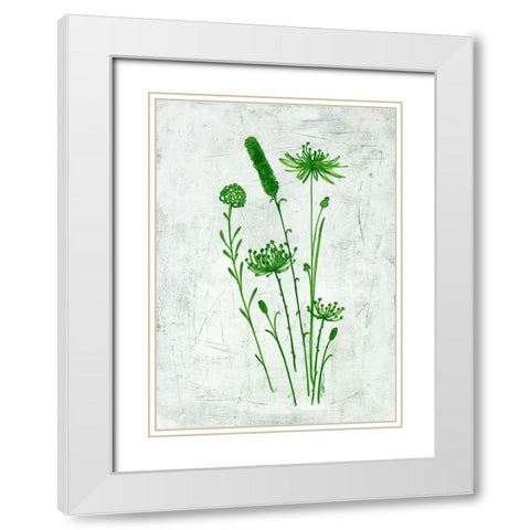 Fresh Greenery Garden White Modern Wood Framed Art Print with Double Matting by Loco, Filippo