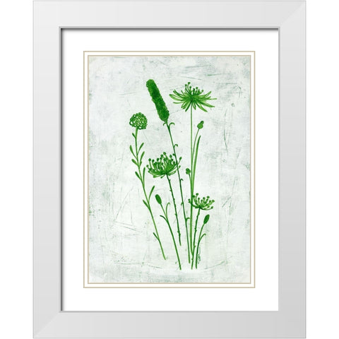 Fresh Greenery Garden White Modern Wood Framed Art Print with Double Matting by Loco, Filippo