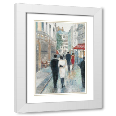 Paris Impressions 3 White Modern Wood Framed Art Print with Double Matting by Wyatt, Norman Jr.