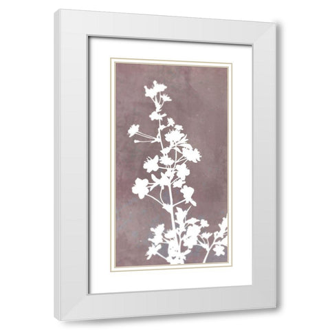 Blossom Branch Panel 1 White Modern Wood Framed Art Print with Double Matting by Roko, Ken