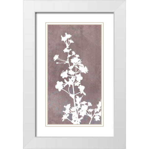 Blossom Branch Panel 1 White Modern Wood Framed Art Print with Double Matting by Roko, Ken