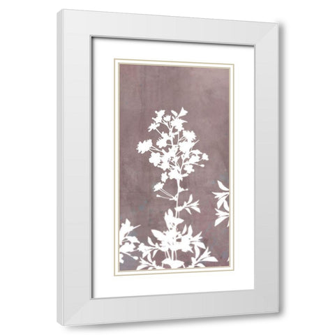 Blossom Branch Panel 2 White Modern Wood Framed Art Print with Double Matting by Roko, Ken