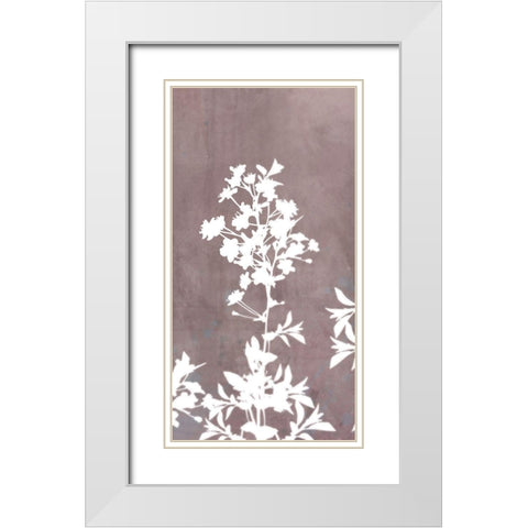 Blossom Branch Panel 2 White Modern Wood Framed Art Print with Double Matting by Roko, Ken