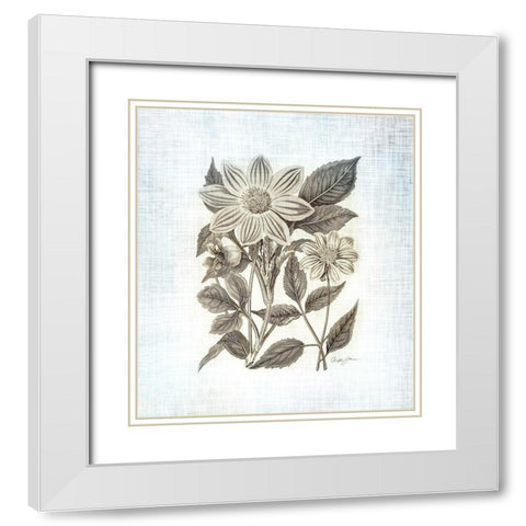 Farmhouse Botanical 4 White Modern Wood Framed Art Print with Double Matting by James, Christopher