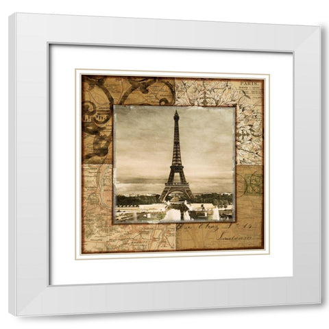 Paris Token White Modern Wood Framed Art Print with Double Matting by Studio Voltaire