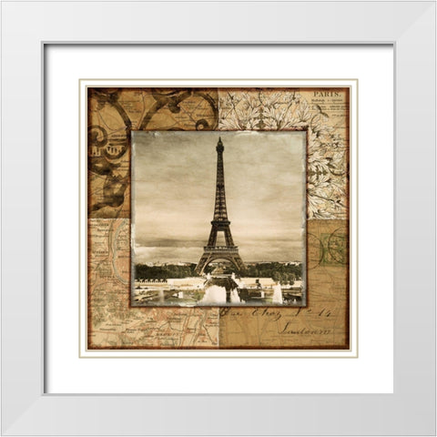 Paris Token White Modern Wood Framed Art Print with Double Matting by Studio Voltaire