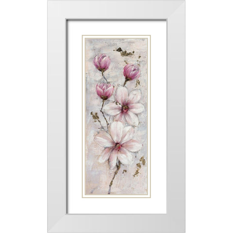 Magnolia Estate 2 White Modern Wood Framed Art Print with Double Matting by Key
