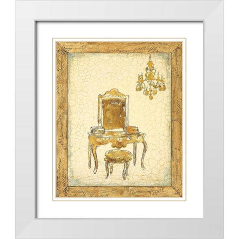 Hello Gorgeous White Modern Wood Framed Art Print with Double Matting by Studio