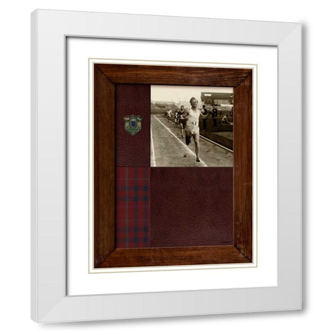 Vintage Sprinter White Modern Wood Framed Art Print with Double Matting by Appleman, Sam