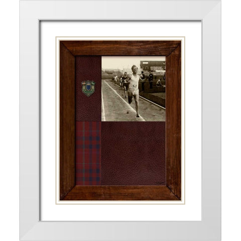 Vintage Sprinter White Modern Wood Framed Art Print with Double Matting by Appleman, Sam