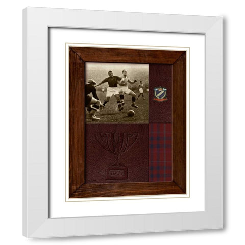 Vintage Match White Modern Wood Framed Art Print with Double Matting by Appleman, Sam