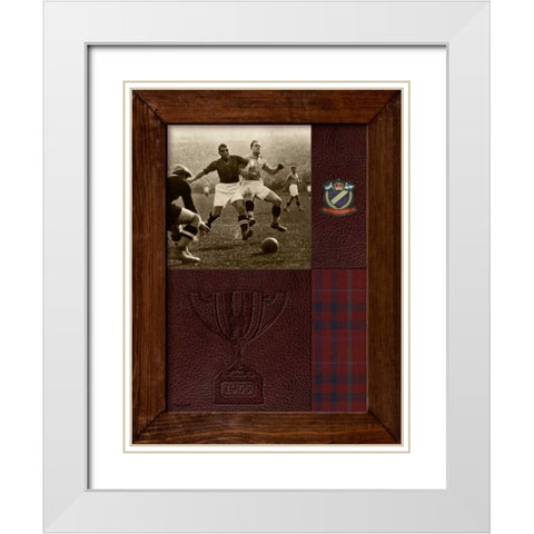 Vintage Match White Modern Wood Framed Art Print with Double Matting by Appleman, Sam