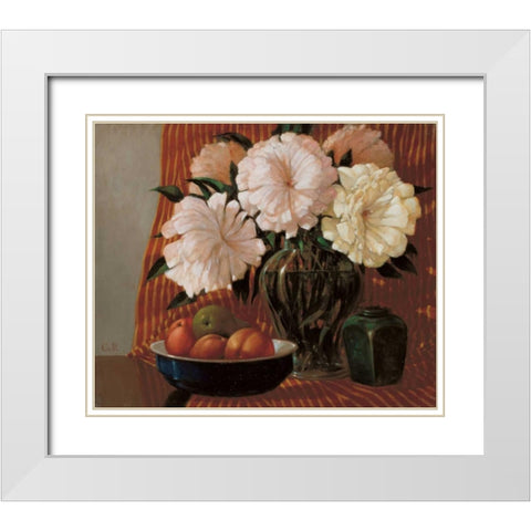 Stillife  White Modern Wood Framed Art Print with Double Matting by van Rooijen, Carel
