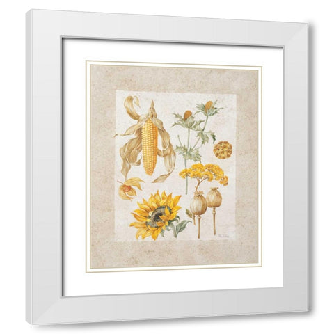 Yellow mix I White Modern Wood Framed Art Print with Double Matting by Kumorek, Krysztov