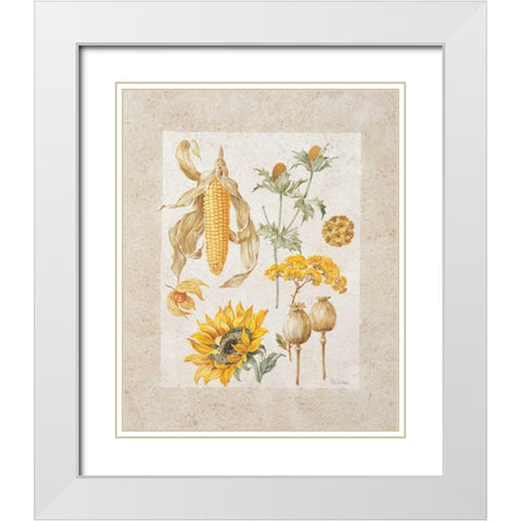 Yellow mix I White Modern Wood Framed Art Print with Double Matting by Kumorek, Krysztov