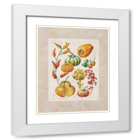 Yellow mix II White Modern Wood Framed Art Print with Double Matting by Kumorek, Krysztov