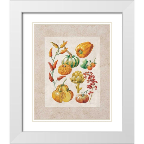 Yellow mix II White Modern Wood Framed Art Print with Double Matting by Kumorek, Krysztov