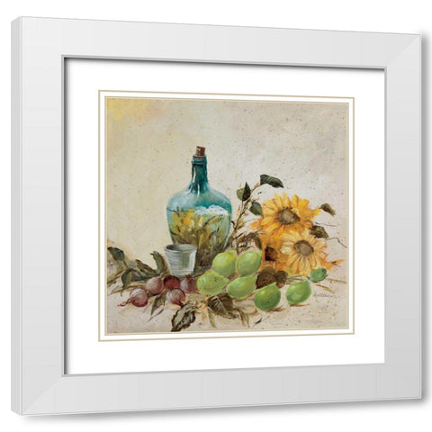 Mediterranean comp. II White Modern Wood Framed Art Print with Double Matting by Schottler, Katharina