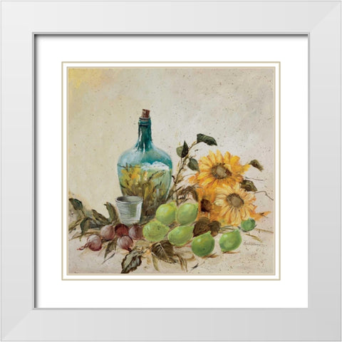 Mediterranean comp. II White Modern Wood Framed Art Print with Double Matting by Schottler, Katharina