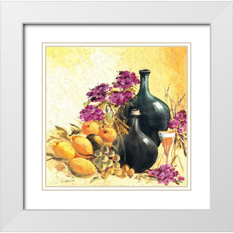 Lemon stillife White Modern Wood Framed Art Print with Double Matting by Schottler, Katharina