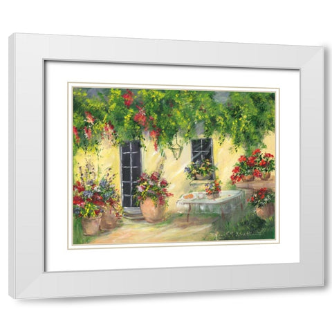 Romantic III White Modern Wood Framed Art Print with Double Matting by Schottler, Katharina