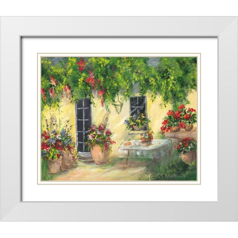 Romantic III White Modern Wood Framed Art Print with Double Matting by Schottler, Katharina
