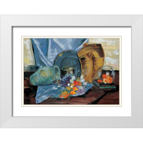 Still life I White Modern Wood Framed Art Print with Double Matting by Cruysberg, Marijke