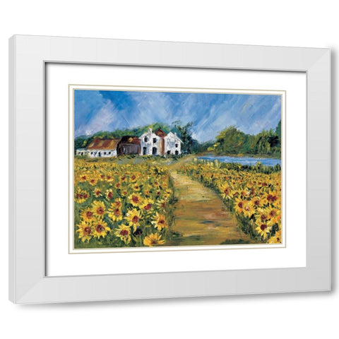 View at the malthouse White Modern Wood Framed Art Print with Double Matting by Cruysberg, Marijke