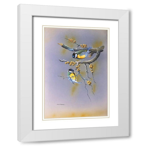 Together White Modern Wood Framed Art Print with Double Matting by Weenink, Ruud