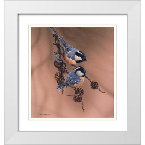 Together White Modern Wood Framed Art Print with Double Matting by Weenink, Ruud