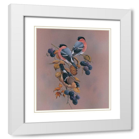 Resting White Modern Wood Framed Art Print with Double Matting by Weenink, Ruud