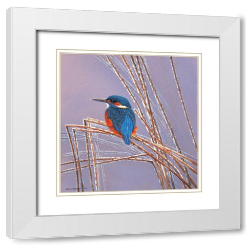 Peace White Modern Wood Framed Art Print with Double Matting by Weenink, Ruud