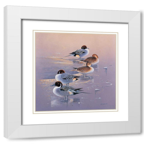 All together now I White Modern Wood Framed Art Print with Double Matting by Weenink, Ruud